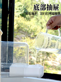 Parrot Bird Bath Tub for Cockatiels and Lovebirds, Universal Vertical and Horizontal Wire Cage Accessory