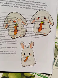 Cute Original Acrylic Bunny Bookmark for Reading and Study