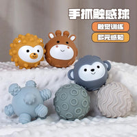 Baby Sensory Stacking Toys - Soft Rubber Blocks, Rainbow Tower, and Textured Balls for Early Education