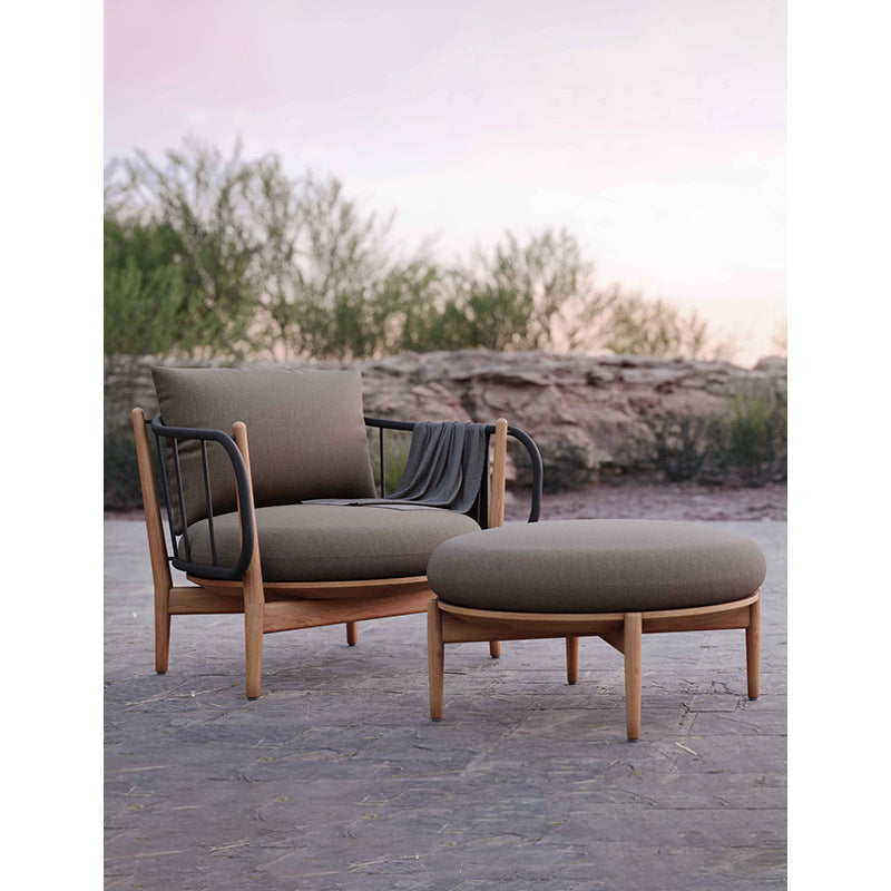 Nordic Outdoor Rattan Sofa Set for Patio Garden Balcony Villa Hotel