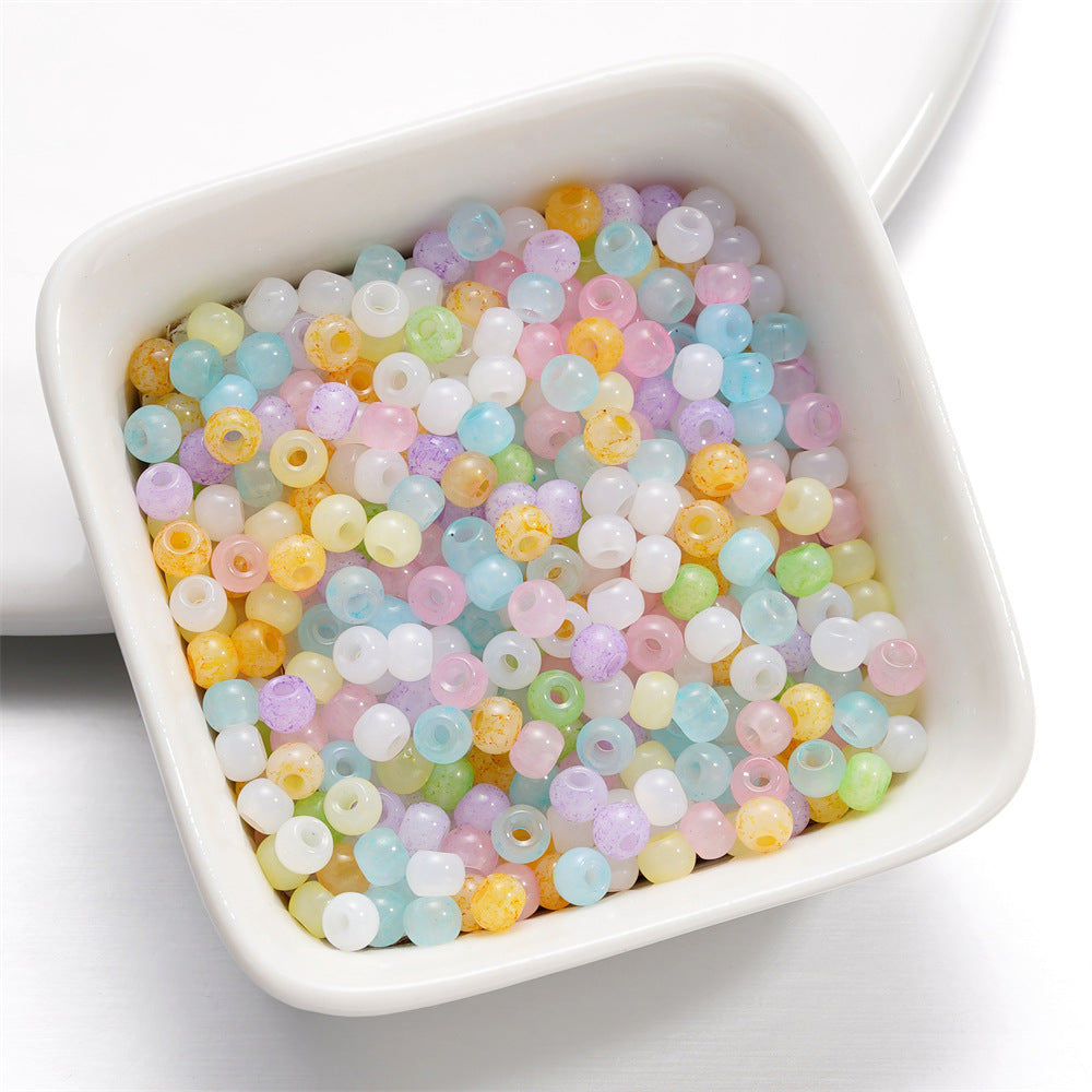 4mm Cat Eye Resin Round Beads for DIY Handmade Phone Chains and Bracelets