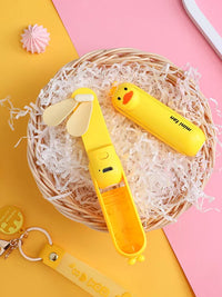 Portable Mini USB Rechargeable Handheld Fan with Cute Animal Design