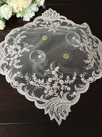 European Lace Embroidered Dust Cover for Small Appliances, Tea Tray, Rice Cooker, Air Fryer, Bread Maker
