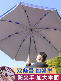 Large Outdoor Patio Umbrella with UV Protection, Commercial Grade Sunshade for Market Stalls and Gardens