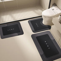 Diatomaceous Earth Bath Mat Set - Non-Slip, Quick Dry, Super Absorbent Bathroom Rugs