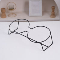 Macaron Ceramic Pet Bowl Set with Elevated Stand for Cats and Dogs, Anti-Vomit and Whisker Fatigue Design