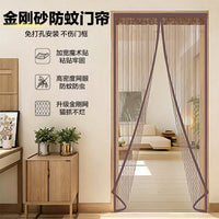 Magnetic Screen Door with Reinforced Top, Self-Sealing Mesh Curtain for Insect Protection