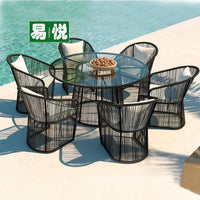 Outdoor Rattan Wicker Patio Furniture Set with Table and Chairs, Weather-Resistant Garden Bistro Set