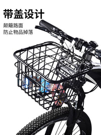Bicycle Front Basket for Mountain and Road Bikes, Handlebar Mounted Storage Basket