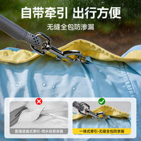 Full-Coverage Dog Raincoat with Leash Ring for Small Dogs