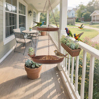 Hanging Bird Bath Feeder for Outdoor Garden Patio Decoration
