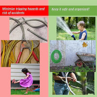 304 Stainless Steel Garden Hose Hanger Wall Mount for Water Pipe, Car Wash Hose, Cable Storage