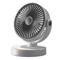 USB Rechargeable Oscillating Desk Fan for Office, Dorm, and Portable Use