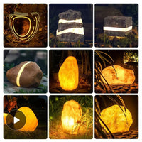LED Luminous Stone Lamp Outdoor Solar Garden Landscape Light