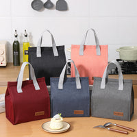 Portable Insulated Lunch Bag with Aluminum Film Lining, Large Capacity Waterproof Bento Tote