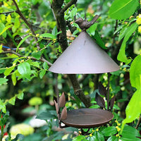 Vintage Iron Birdhouse Feeder Garden Decor Hanging Ornament