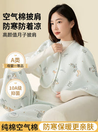 Maternity Nursing Shawl Pure Cotton Postpartum Breastfeeding Cape for Women