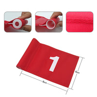 Golf Putting Green Flag with Numbered Nylon Flagstick Set