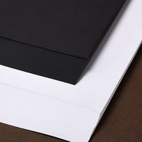 250g Square Thick Black White Kraft Cardboard Paper for Painting Hand-drawing Art Training Chinese Painting Handicraft