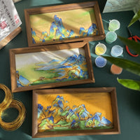中国十大名画非遗掐丝珐琅diy手工制作材料王希孟千里江山景泰蓝