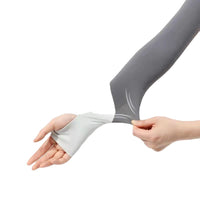 Summer UV Protection Arm Sleeves for Women, Ice Silk Outdoor Cycling Driving Arm Covers with Geometric Pattern