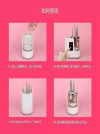 Electric Makeup Brush Cleaner and Dryer Machine with Ozone Sterilization