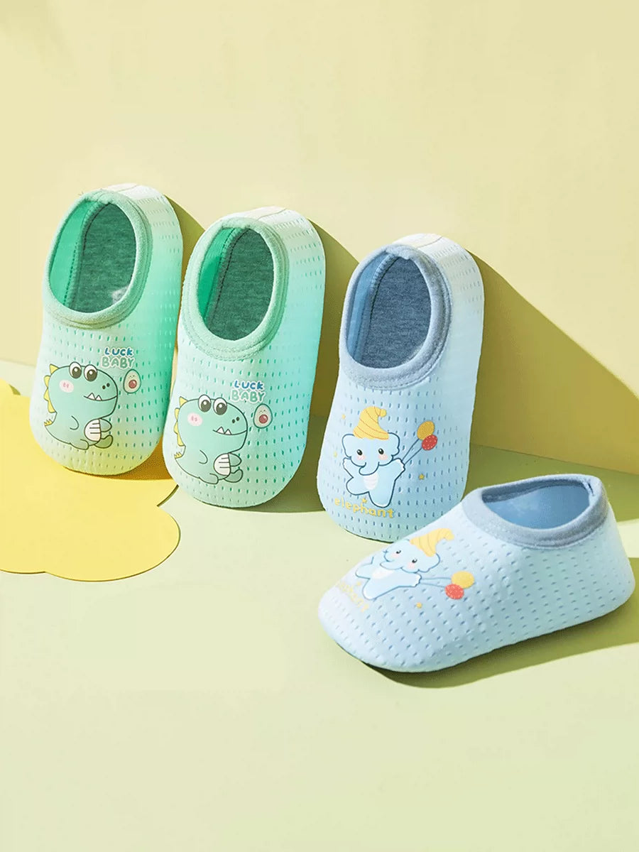 Kids Non-Slip Floor Socks with Soft Sole for Indoor Wear, Toddler to Adult