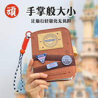 Traveler's Passport Notebook Mini Cartoon Diary with Refillable Pages