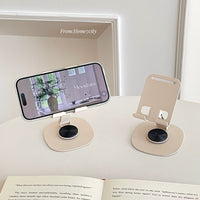 Adjustable Rotating Metal Phone and Tablet Stand for Desk