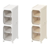 Slim Bathroom Storage Cart with Drawers - Narrow Gap Organizer for Toilet and Shower