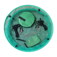 Outdoor Windproof Bird Feeder Net Bag with Top and Bottom Buckles for Garden and Yard