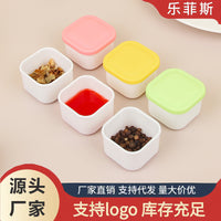 Baby Food Freezer Tray with Lid, Silicone Sauce Container for Purees, Seasonings, and Spices