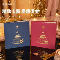 NUBABI 3D Pop-Up Birthday Cake Greeting Card with Light & Music, Happy Birthday Gift Card