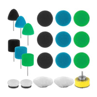 Car Detailing Polishing Sponge Pad Kit with Flexible Shaft and Wool Pads