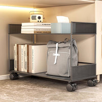 Rolling Under-Desk Storage Cart with Wheels for Books and Bags