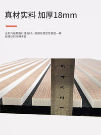 Self-Adhesive Acoustic Panels for Soundproofing Walls - Wood Grain Polyester Fiber Sound Absorbing Tiles