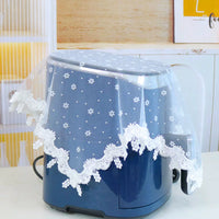 Korean Style Lace Embroidered Dust Cover for Air Fryer Tea Tray Rice Cooker Blender