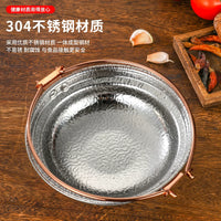 Japanese Style Sukiyaki Hot Pot 304 Stainless Steel Oden Shabu Shabu Pot for Commercial Use