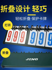 Multi-Sport Flip Scoreboard for Billiards, Basketball, and Badminton