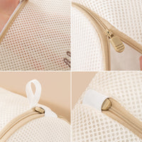 Thickened Sandwich Laundry Bag for Washing Machine, Anti-deformation Embroidery Storage Bag for Bras and Underwear