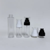 Fine Mist Spray Bottle with Pump Dispenser for Setting Spray Lotion, PET Plastic, 50ml-120ml