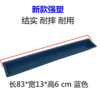 Plastic Chicken Feeder Trough for Poultry, Anti-Scatter Design, Long Rectangular Shape