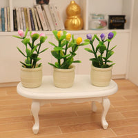 Miniature Tulip Potted Plant for Dollhouse Decoration