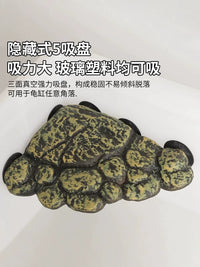 Turtle Basking Platform with Suction Cups or Submersible Hideout for Aquatic Reptile Tanks