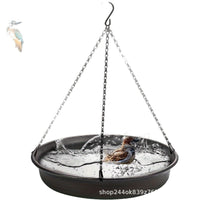 Hanging Bird Bath & Feeder for Garden & Patio, Automatic Bird Bathtub