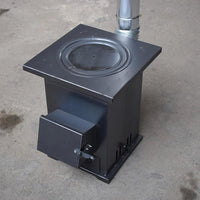 Multi-functional Wood Burning Fireplace with Thickened Cast Iron Liner for Home and Villa Heating