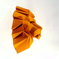 3D Papercraft Lion Head Wall Decor DIY Kit