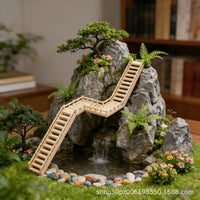 Miniature Landscape Bridge Ornaments for Bonsai and Micro-Landscape Decor