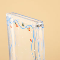 Direct Sale Water Ripple Acrylic INS Magnetic High Transparency Anime 3-inch Small Card Display Brick