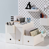 Desktop Rectangular Storage Box with Lid and Wheels for Kitchen Cabinet and Sundries Organization